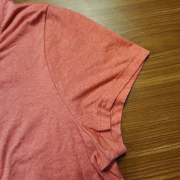 Athleta Shirt Crewneck Short Sleeve Coral Activewear XL - Picture 4 of 10